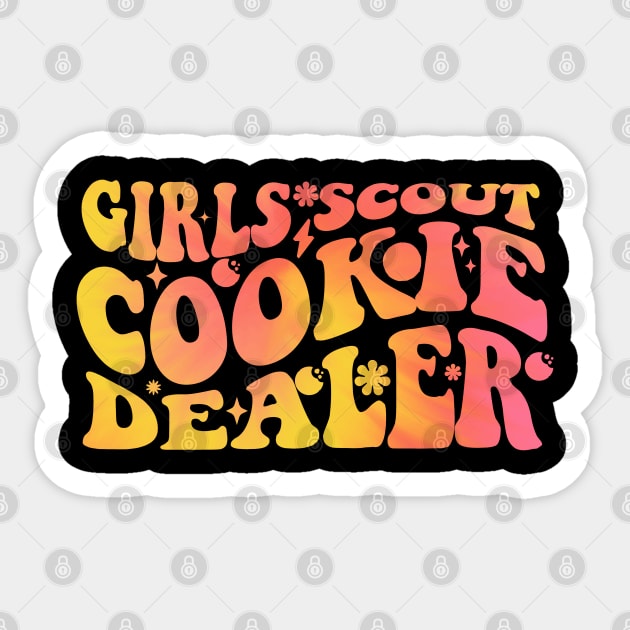 Its Me Hi Im The smarter Cookie Girls groovy scouting Troop Sticker by Emouran